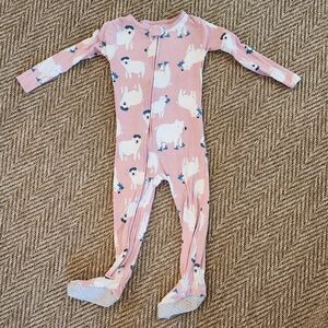 Pink Polar Bear Onesie Pajamas